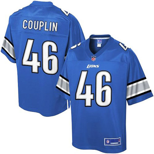 Pro Line Mens Detroit Lions #46 Jerome Couplin Team Color NFL Jersey