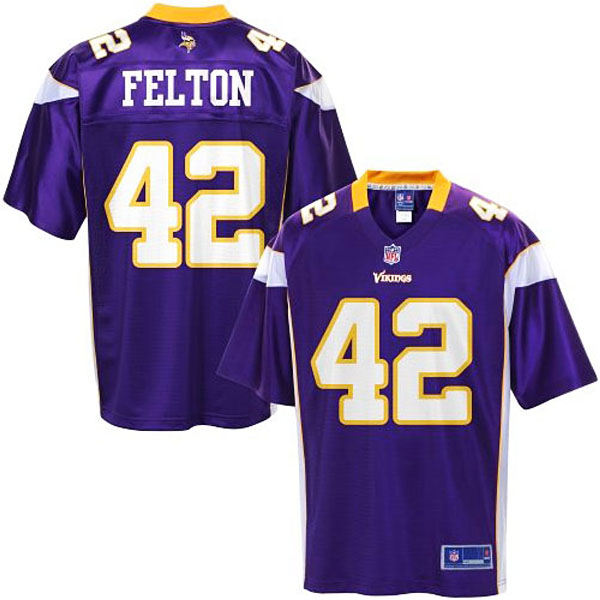 Pro Line Men's Minnesota Vikings #42 Jerome Felton Team Color Jersey