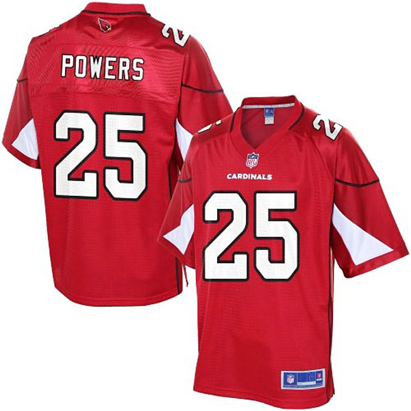 Pro Line Men's Arizona Cardinals #25 Jerraud Powers Team Color Jersey