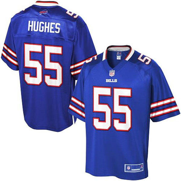 Pro Line Men's Buffalo Bills #55 Jerry Hughes Team Color Jersey