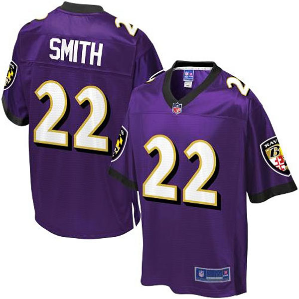 Pro Line Men's Baltimore Ravens #22 Jimmy Smith Team Color Jersey