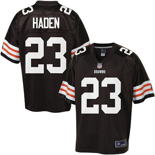 Pro Line Men's Cleveland Browns #23 Joe Haden Team Color Jersey