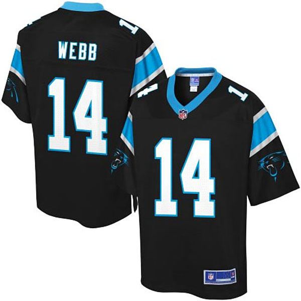 Pro Line Mens Carolina Panthers #14 Joe Webb Team Color Jersey