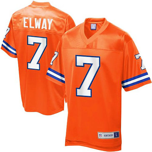 Men's Pro Line Denver Broncos #7 John Elway Retired Player Jersey