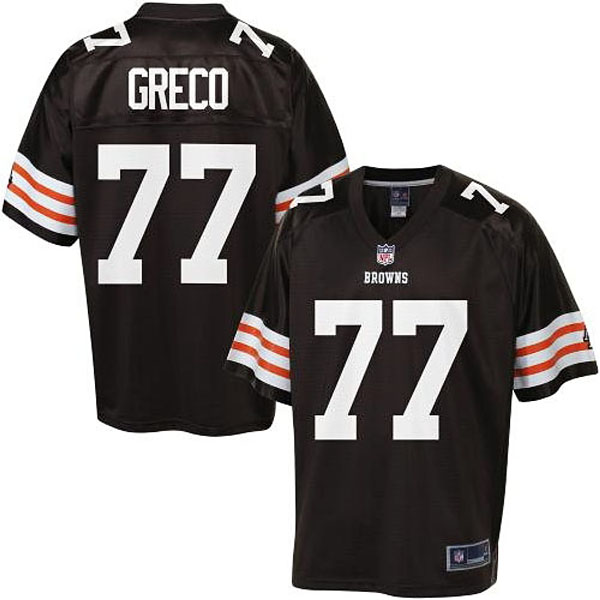 Pro Line Men's Cleveland Browns #77 John Greco Team Color Jersey