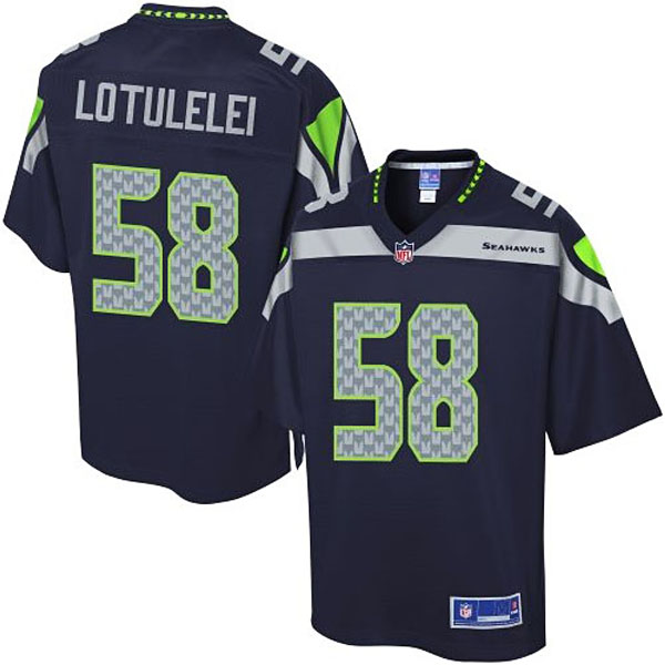 Pro Line Men's Seattle Seahawks #58 John Lotulelei Team Color Jersey