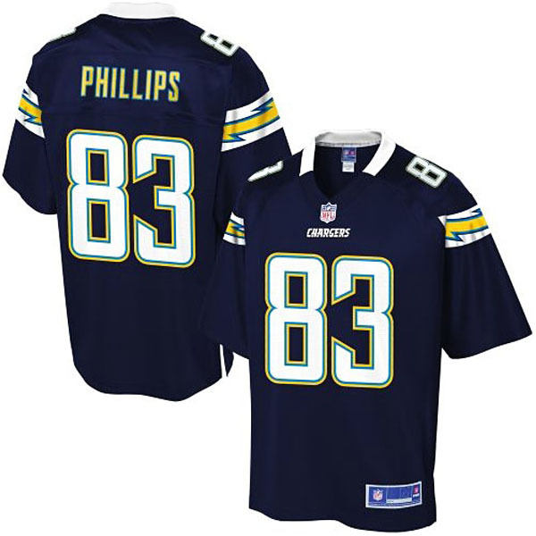 Pro Line Men's San Diego Chargers #83 John Phillips Team Color Jersey