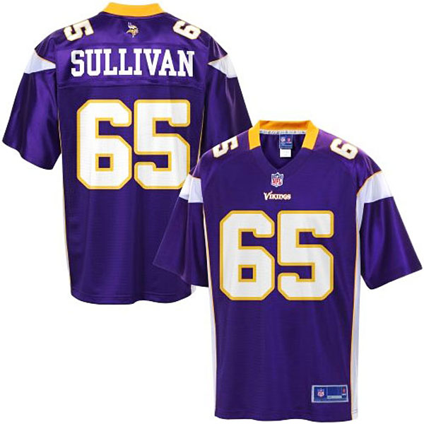 Pro Line Men's Minnesota Vikings #65 John Sullivan Team Color Jersey