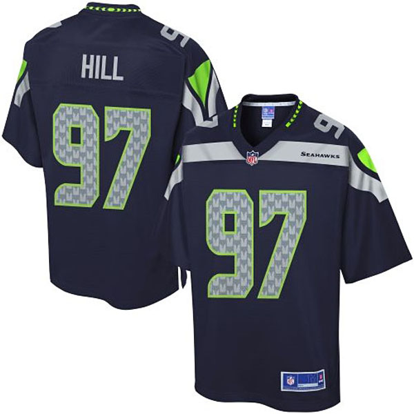 Pro Line Men's Seattle Seahawks #97 Jordan Hill Team Color Jersey