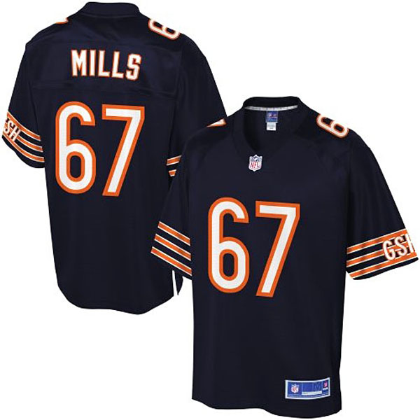 Pro Line Men's Chicago Bears #67 Jordan Mills Team Color Jersey