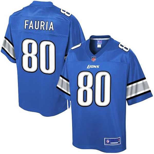 Pro Line Men's Detroit Lions #80 Joseph Fauria Team Color NFL Jersey