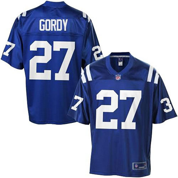 Pro Line Men's Indianapolis Colts #27 Josh Gordy Team Color Jersey