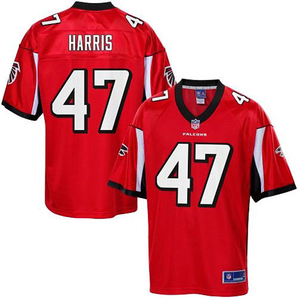 Pro Line Men's Atlanta Falcons #47 Josh Harris Team Color Jersey