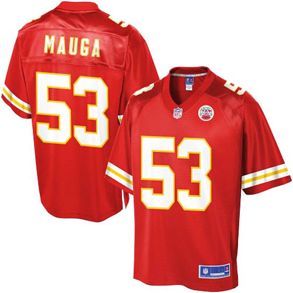 Pro Line Mens Kansas City Chiefs #53 Josh Mauga Team Color Jersey