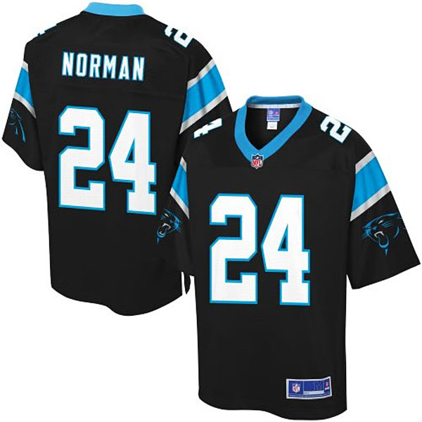 Pro Line Men's Carolina Panthers #24 Josh Norman Team Color Jersey