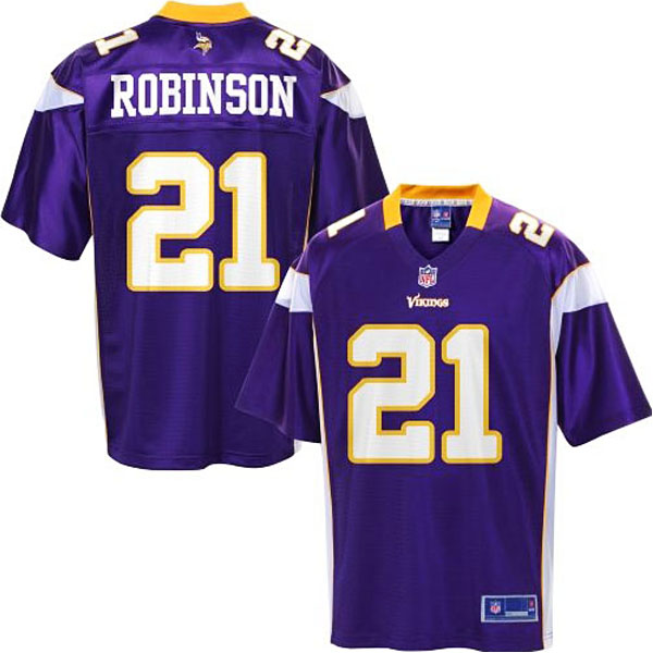 Pro Line Men's Minnesota Vikings #21 Josh Robinson Team Color Jersey