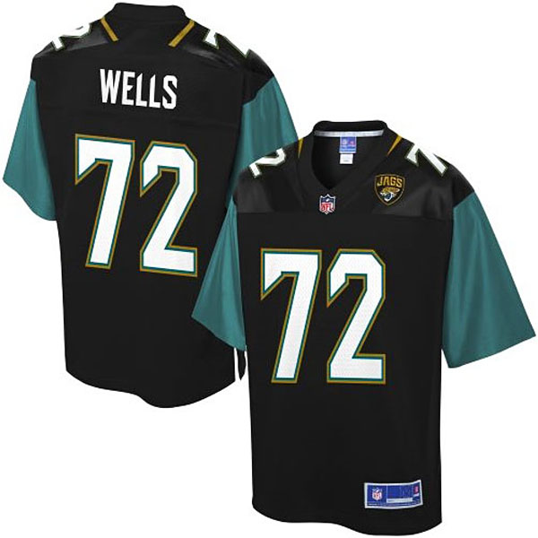 Pro Line Mens Jacksonville Jaguars #72 Josh Wells Team Color Jersey