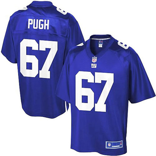 Men's Pro Line Justin Pugh New York Giants #67 Team Color Jersey