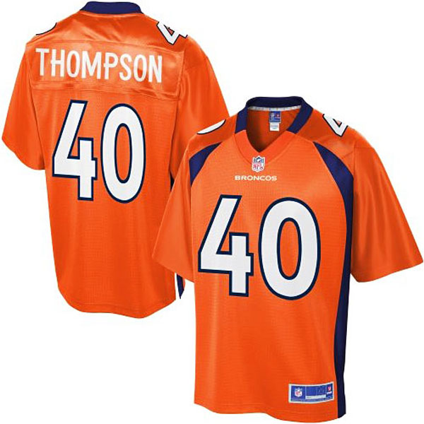 Pro Line Mens Denver Broncos #40 Juwan Thompson Team Color Jersey