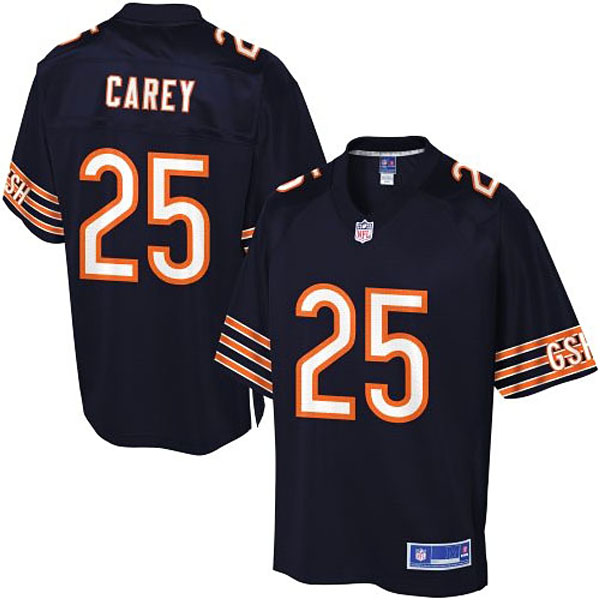 Pro Line Mens Chicago Bears #25 Ka''Deem Carey Team Color Jersey