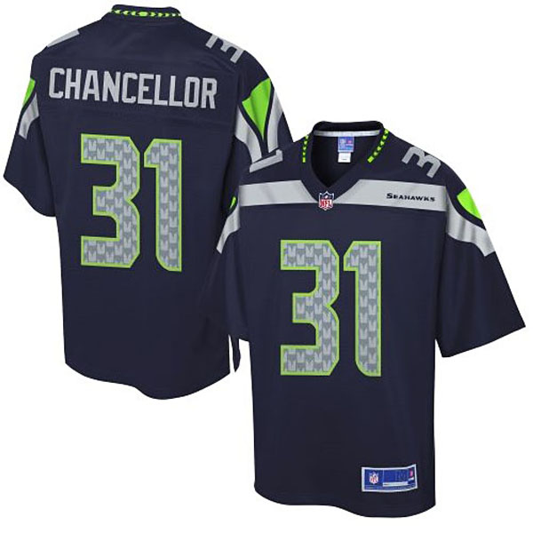 Pro Line Men's Seattle Seahawks #31 Kam Chancellor Team Color Jersey