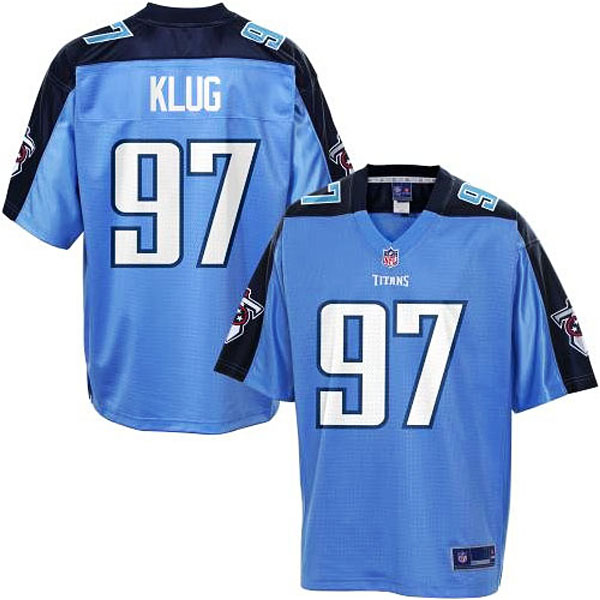 Pro Line Men's Tennessee Titans #97 Karl Klug Team Color Jersey