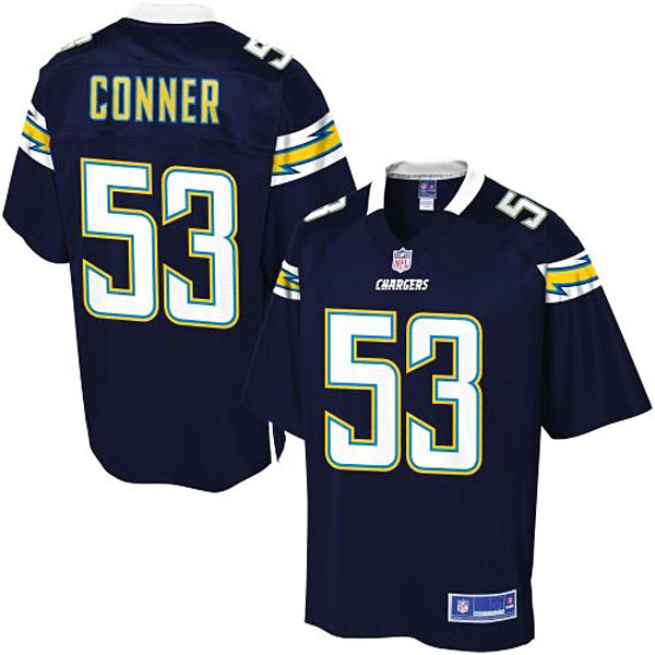 Pro Line Men's San Diego Chargers #53 Kavell Conner Team Color Jersey