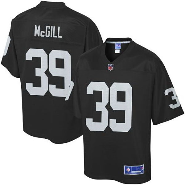 Pro Line Mens Oakland Raiders #39 Keith McGill Team Color Jersey