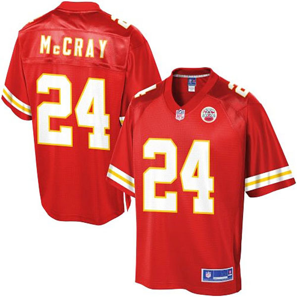 Pro Line Mens Kansas City Chiefs #24 Kelcie McCray Team Color Jersey