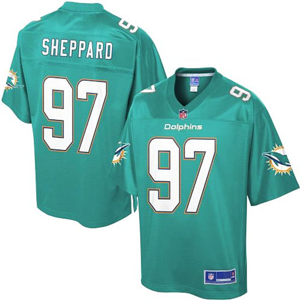 Pro Line Mens Miami Dolphins #97 Kelvin Sheppard Team Color Jersey