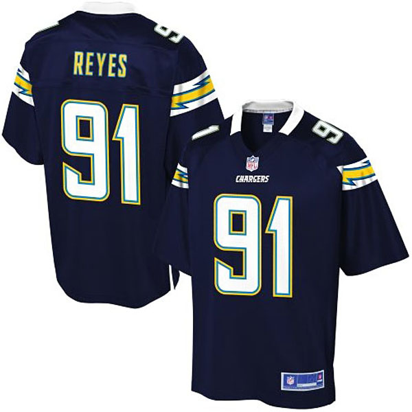 Pro Line Men's San Diego Chargers #91 Kendall Reyes Team Color Jersey