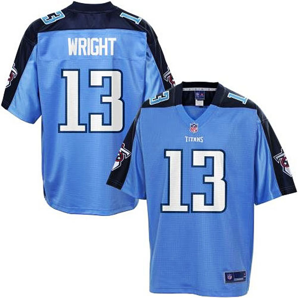 Pro Line Men's Tennessee Titans #13 Kendall Wright Team Color Jersey