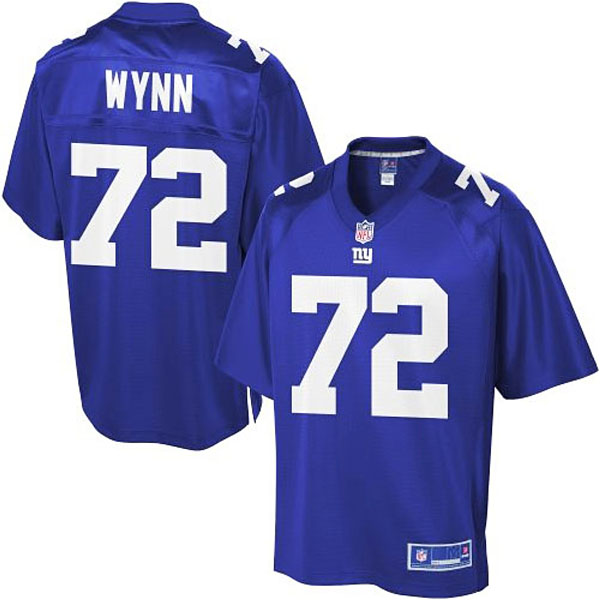 Pro Line Mens New York Giants #72 Kerry Wynn Team Color Jersey 