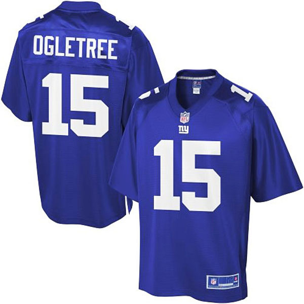 Pro Line Mens New York Giants #15 Kevin Ogletree Team Color Jersey