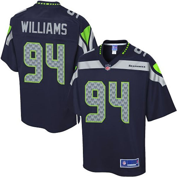 Pro Line Mens Seattle Seahawks #94 Kevin Williams Team Color Jersey