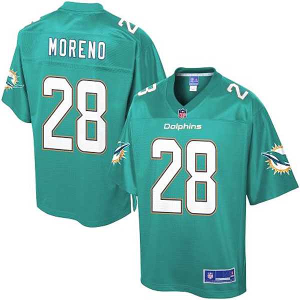 Pro Line Mens Miami Dolphins #28 Knowshon Moreno Team Color Jersey