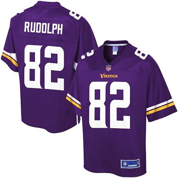 Pro Line Men's Minnesota Vikings #82 Kyle Rudolph Team Color Jersey - Purple