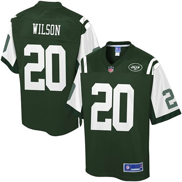 Pro Line Men's New York Jets #20 Kyle Wilson Team Color Jersey