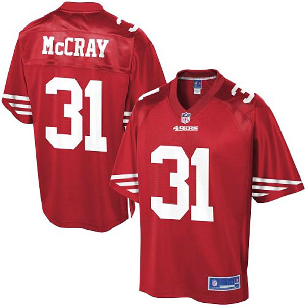 Pro Line Mens San Francisco 49ers #31 LJ McCray Team Color Jersey