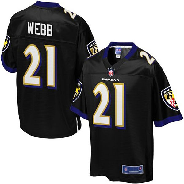 Pro Line Mens Baltimore Ravens #21 Lardarius Webb Alternate Jersey