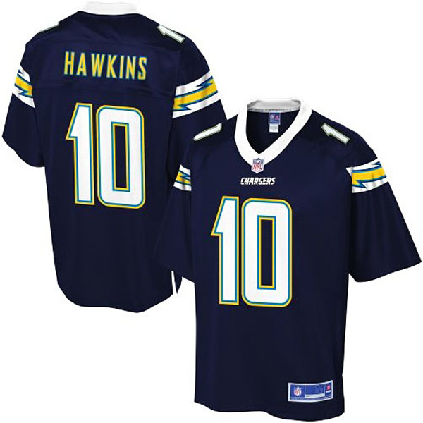 Pro Line Men's San Diego Chargers #10 Lavelle Hawkins Team Color Jersey