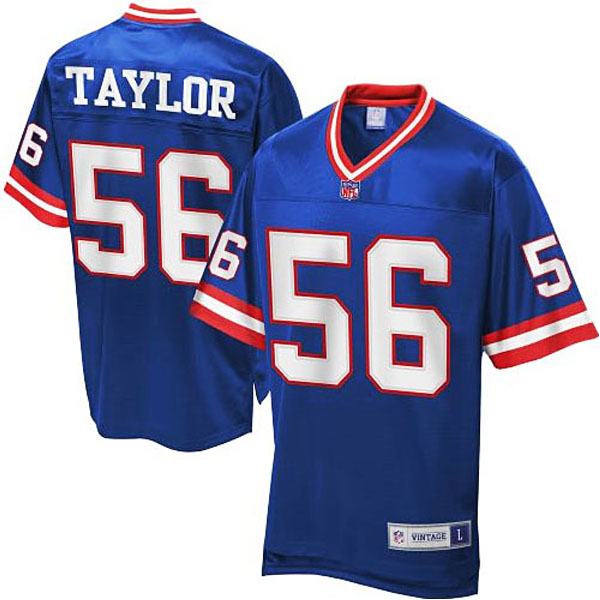 Men's Pro Line New York Giants #56 Lawrence Taylor Retired Player Jersey