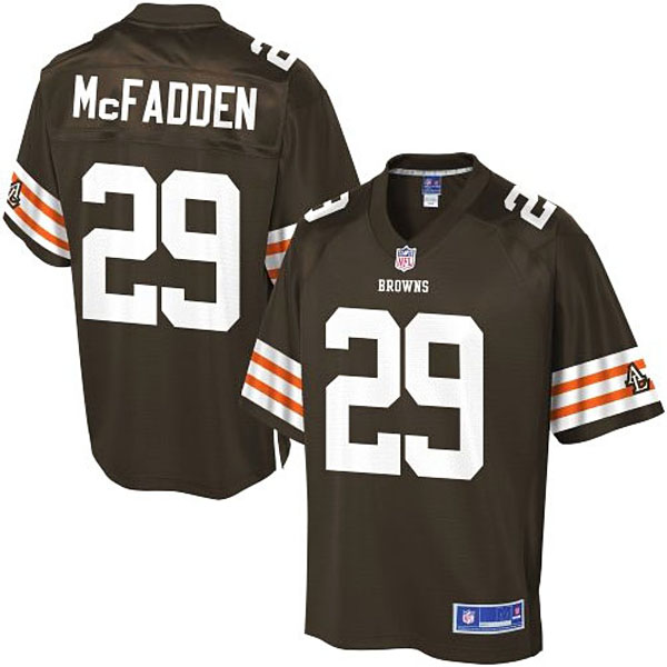 Pro Line Men's Cleveland Browns #29 Leon McFadden Team Color Jersey