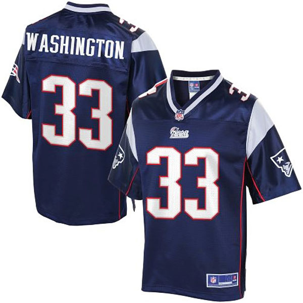 Pro Line Men's New England Patriots #33 Leon Washington Team Color Jersey