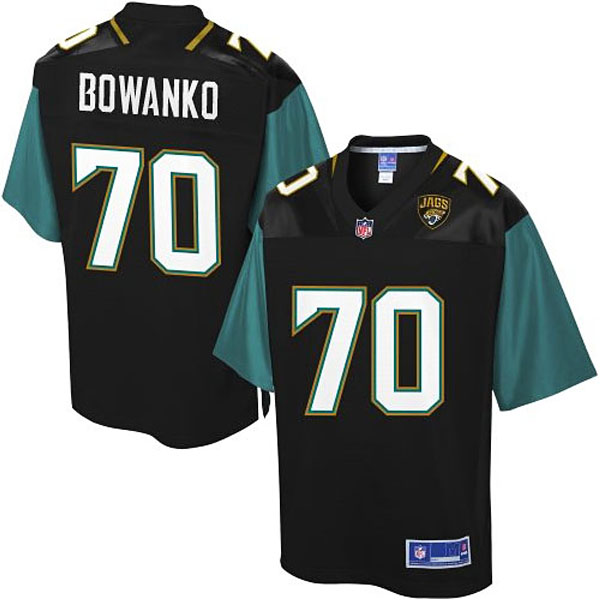 Pro Line Men's Jacksonville Jaguars #70 Luke Bowanko Team Color Jersey