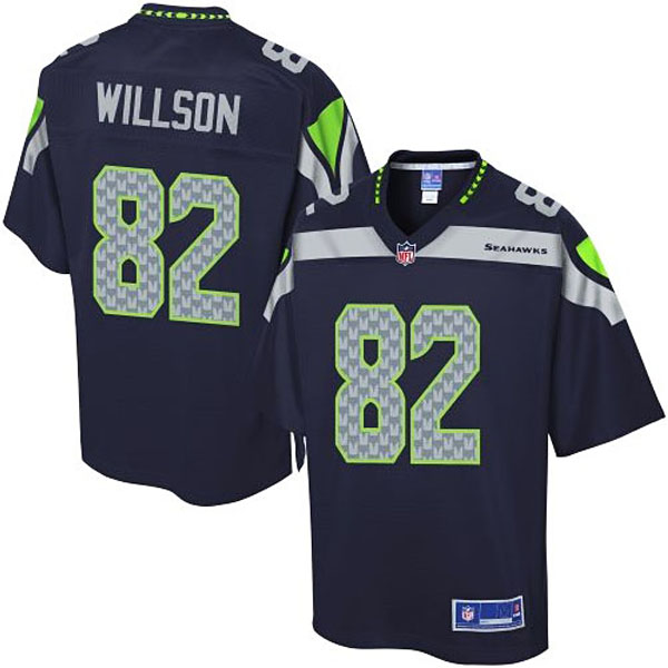 Pro Line Men's Seattle Seahawks #82 Luke Willson Team Color Jersey