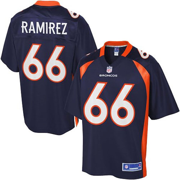 Pro Line Mens Denver Broncos #66 Manny Ramirez Alternate Jersey