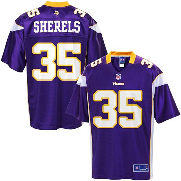 Pro Line Men's Minnesota Vikings #35 Marcus Sherels Team Color Jersey