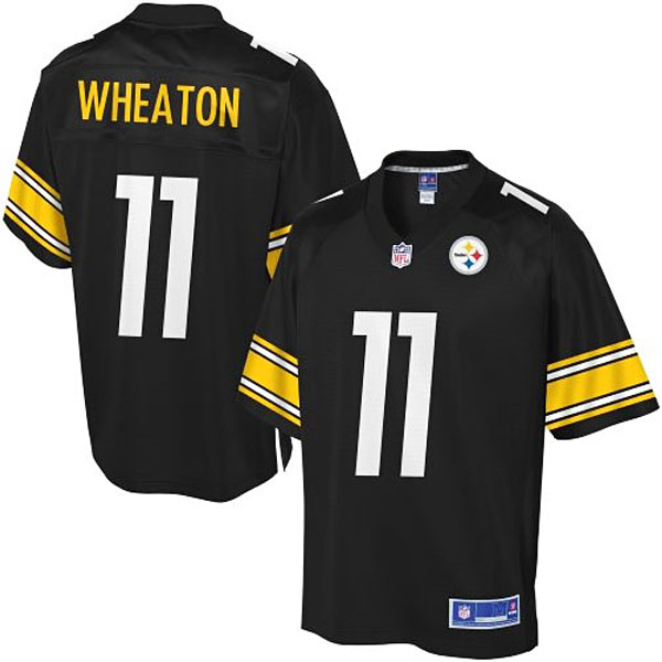 Pro Line Men's Pittsburgh Steelers #11 Markus Wheaton Team Color Jersey - Black