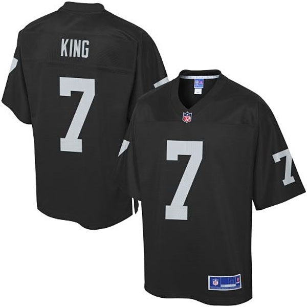 Pro Line Men's Oakland Raiders #7 Marquette King Team Color Jersey